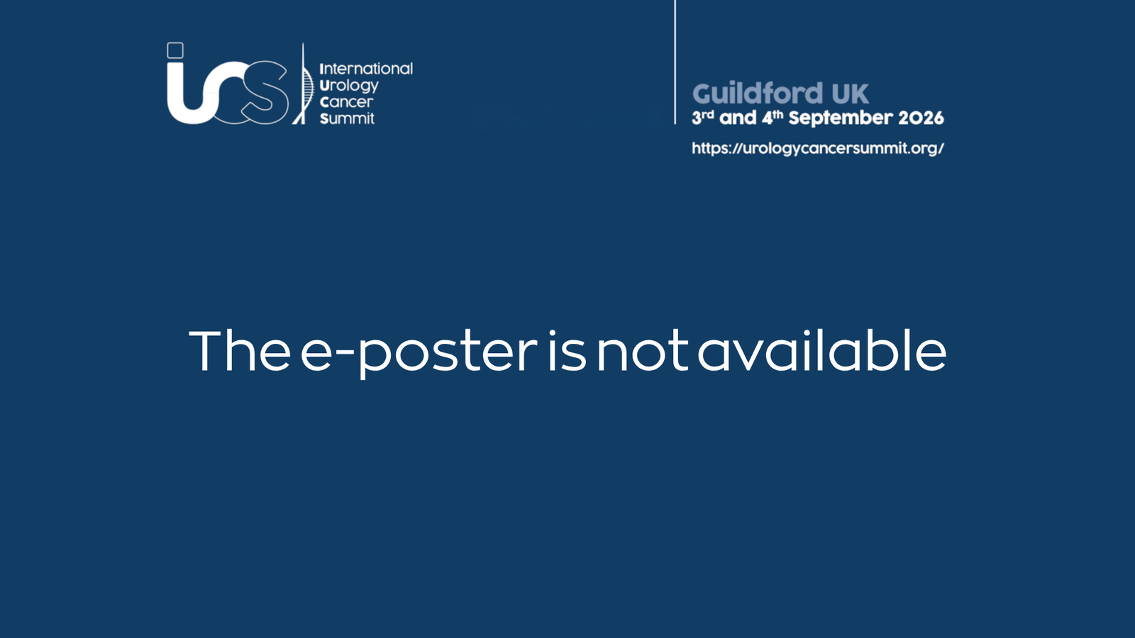 The e-poster is not available
